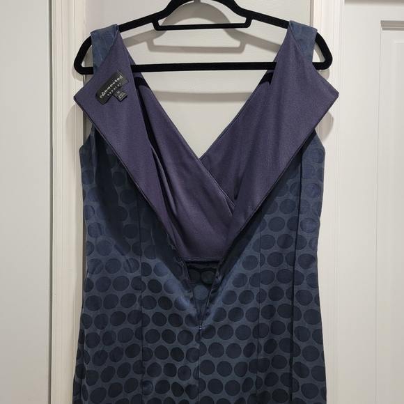 Connected Apparel Blue Polka Dot Sheath Dress - Picture 10 of 13
